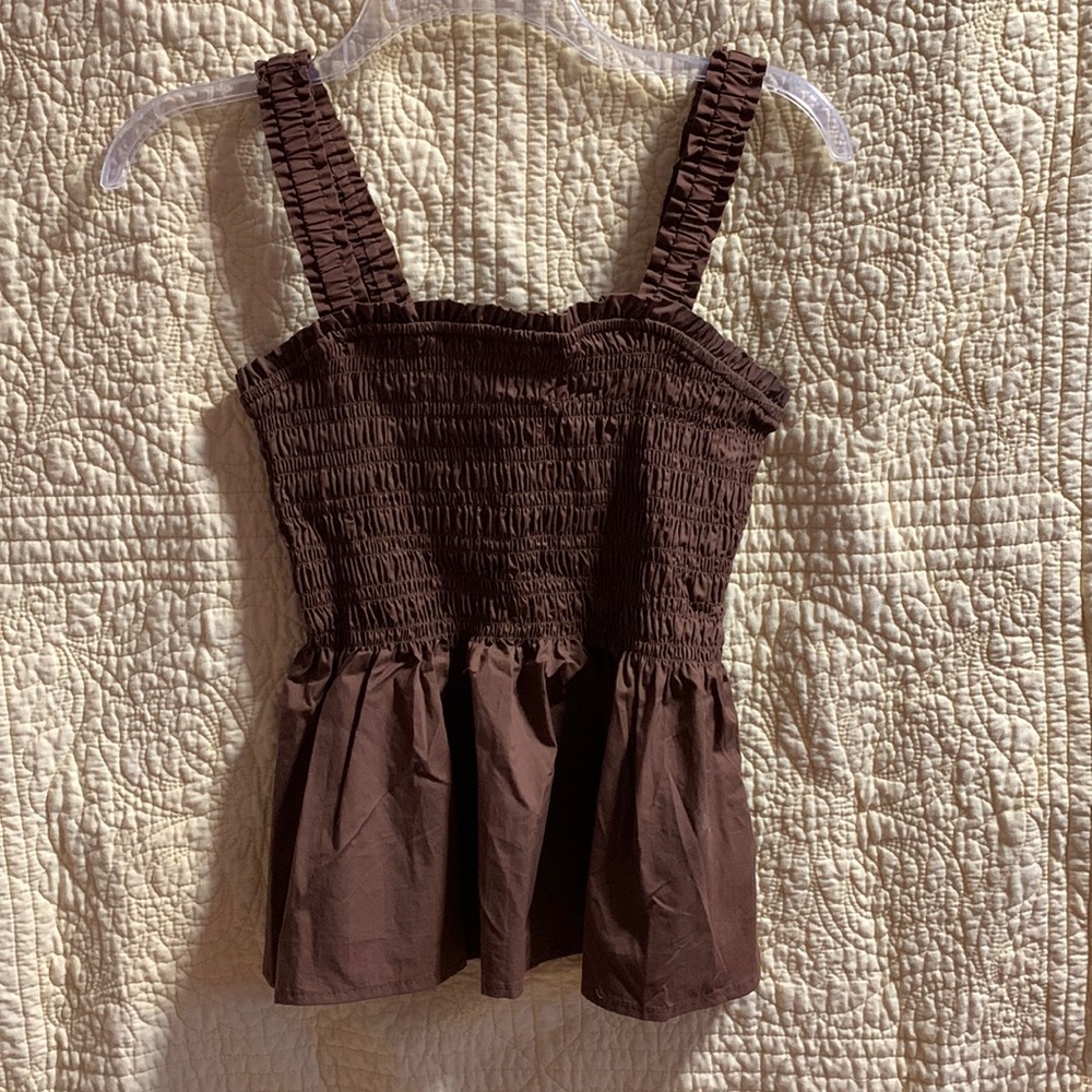 GAP halter top elastic torso & straps brown size S